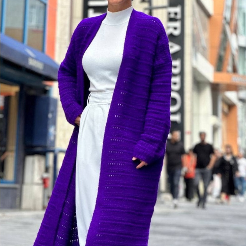 Long Knit Maxi Cardigan
